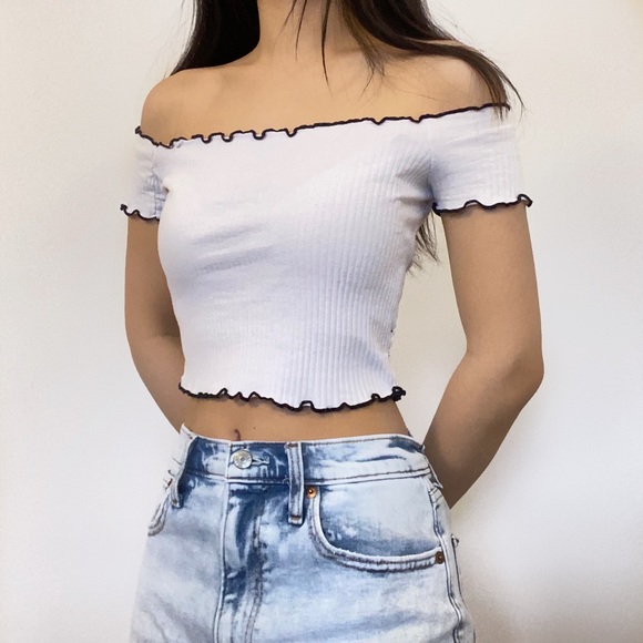 White off the shoulder top - Picture 2 of 2